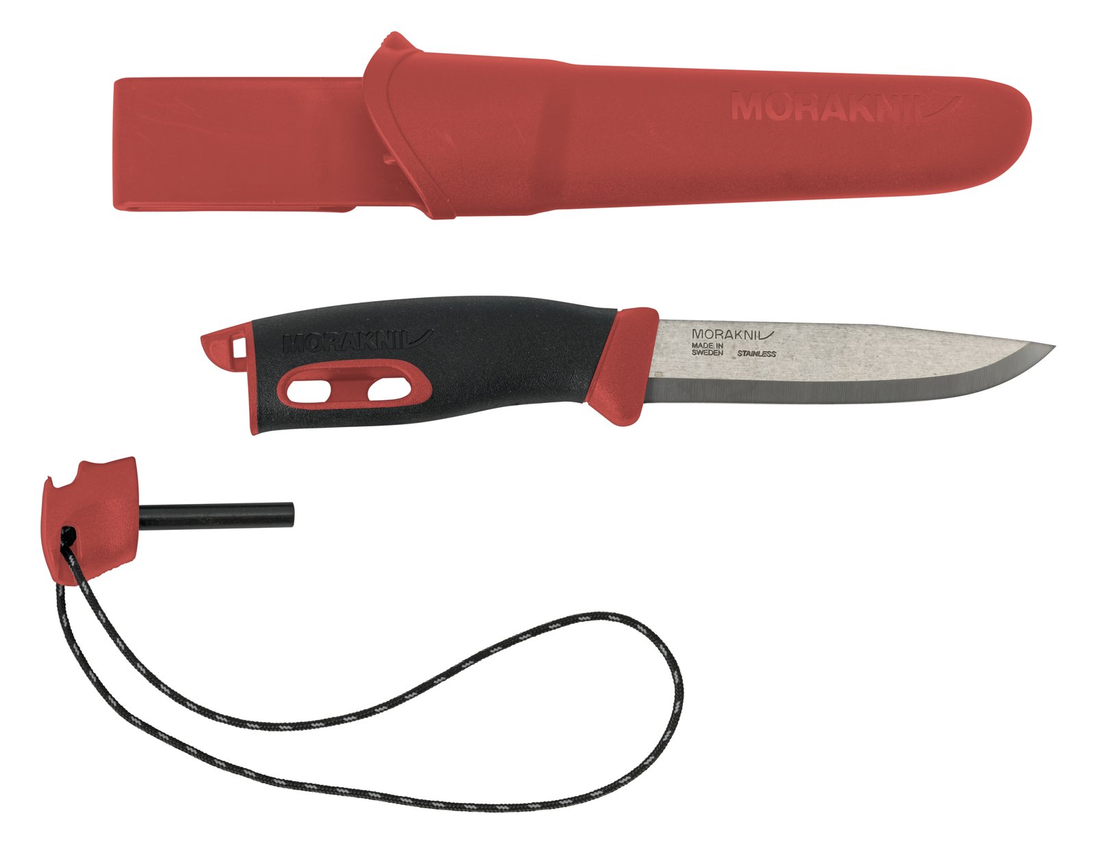 Morakniv Companion Spark - Camper/scout - Absetzpunkt - Edelstahl - Rot - 1 Werkzeug - 22,3 cm