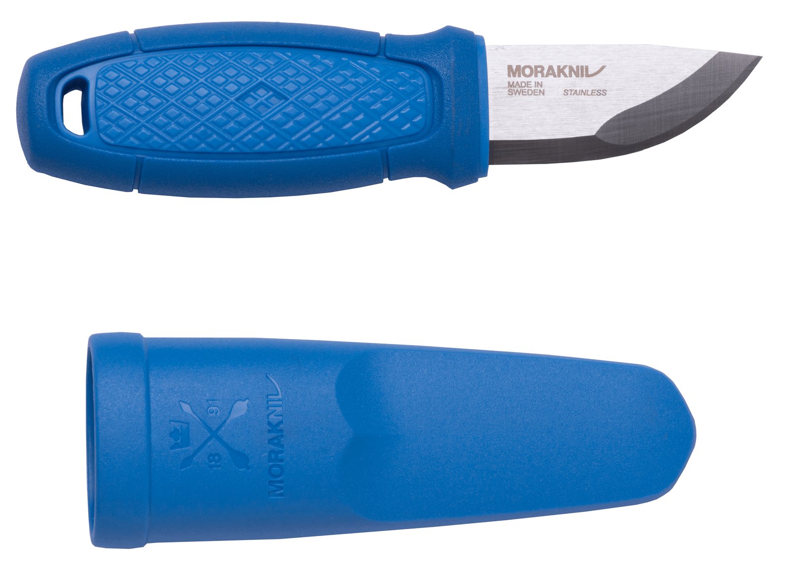 Morakniv Eldris - Einzelbild - Jagdmesser - Absetzpunkt - Edelstahl - Thermoplastisches Elastomer (TPE) - Blau