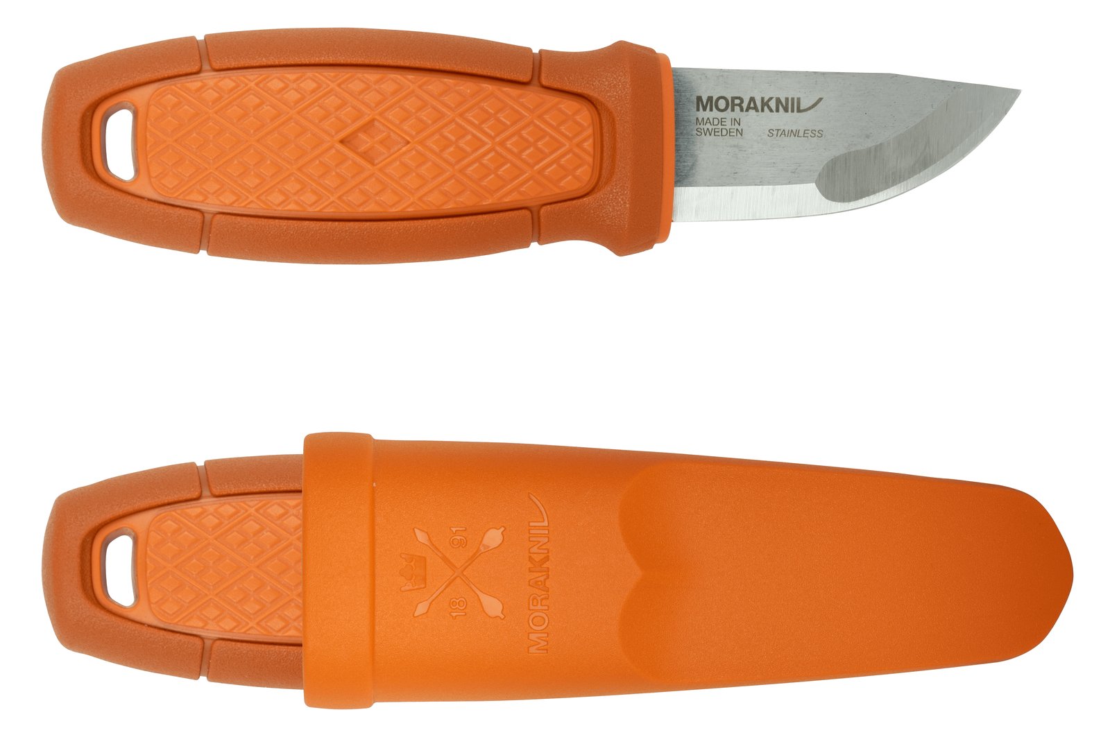Morakniv Eldris - Einzelbild - Jagdmesser - Absetzpunkt - Edelstahl - Thermoplastisches Elastomer (TPE) - Orange