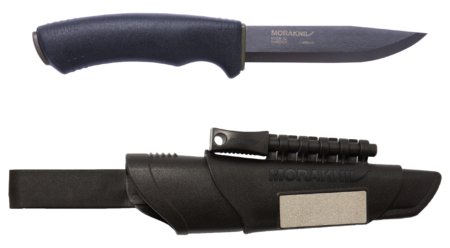 Morakniv Survival - Jagdmesser - Absetzpunkt - Karbonstahl - Thermoplastisches Elastomer (TPE) - Schwarz - 1 Werkzeug