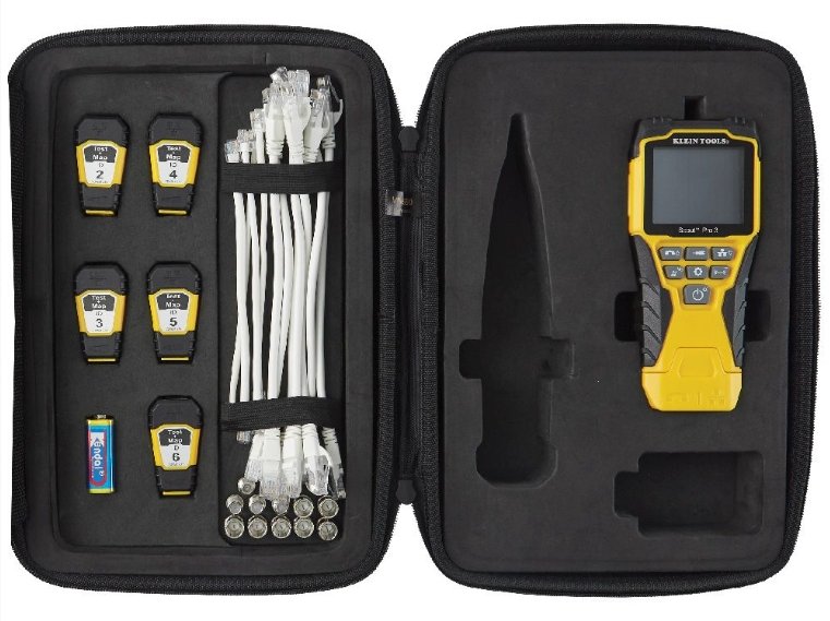 NetPeppers Scout Pro 3 Kabeltester m.PoE Testfunkt.u.Test n Map Remote Fernerkennungskit