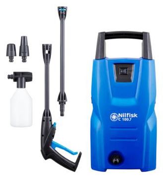 Nilfisk 128470902 Hochdruckreiniger Senkrecht Elektro 440 l/h 1300 W Blau - Schwarz (128470902) von LumaTech