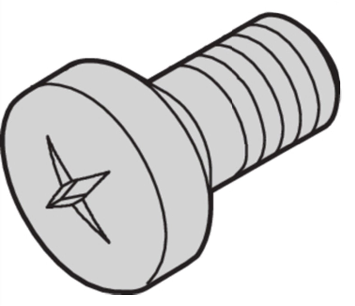 SCHROFF NTS LIKO.SCHR. M2.5X10 100S Accessories - Subracks and Cases