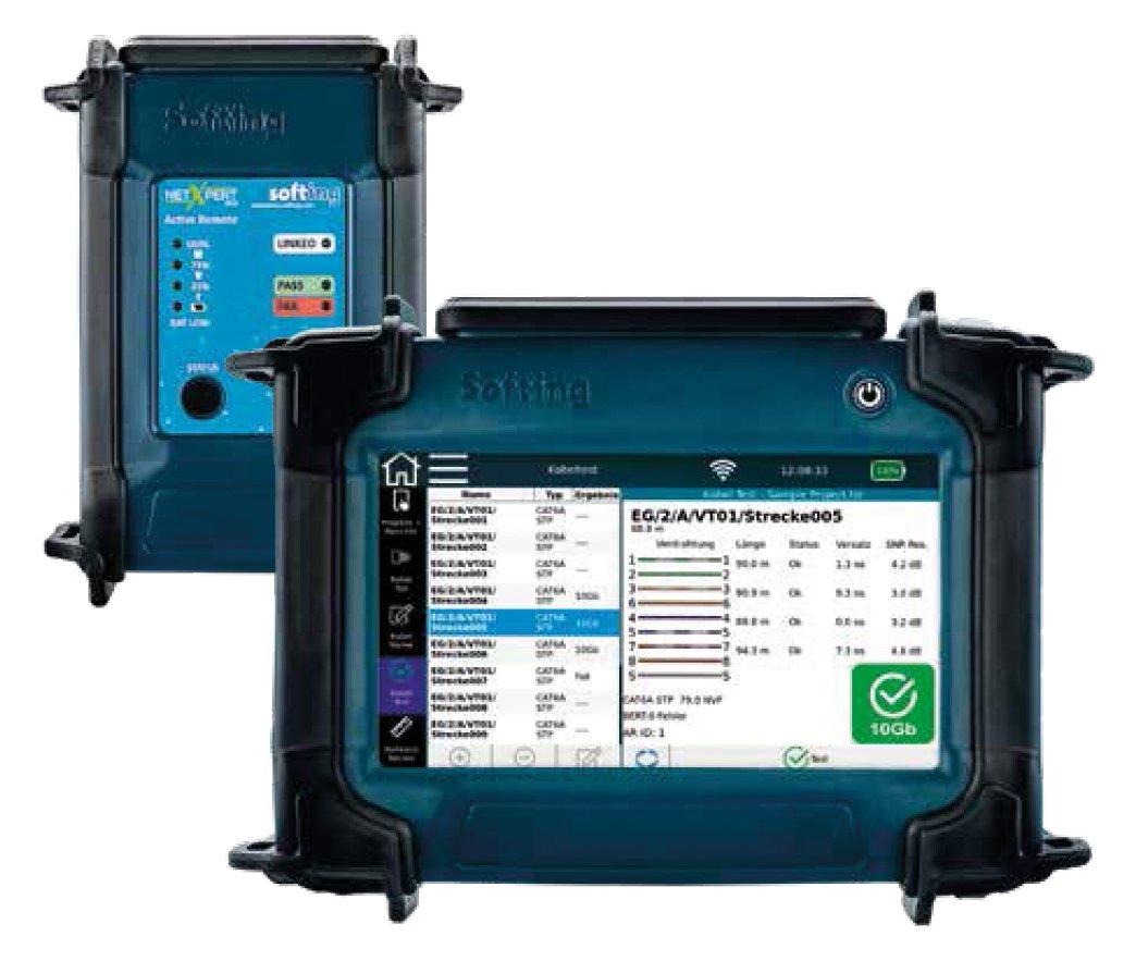 Softing IT Networks NetXpert XG2 bis 10GBit/s Netzwerk-/Verkabelungs- Qualifizierer
