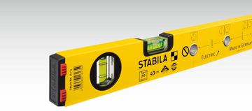 Stabila Type 70 - Wasserwaage - 1,2 m - Schwarz - Gelb - 0,5 mm/m von LumaTech