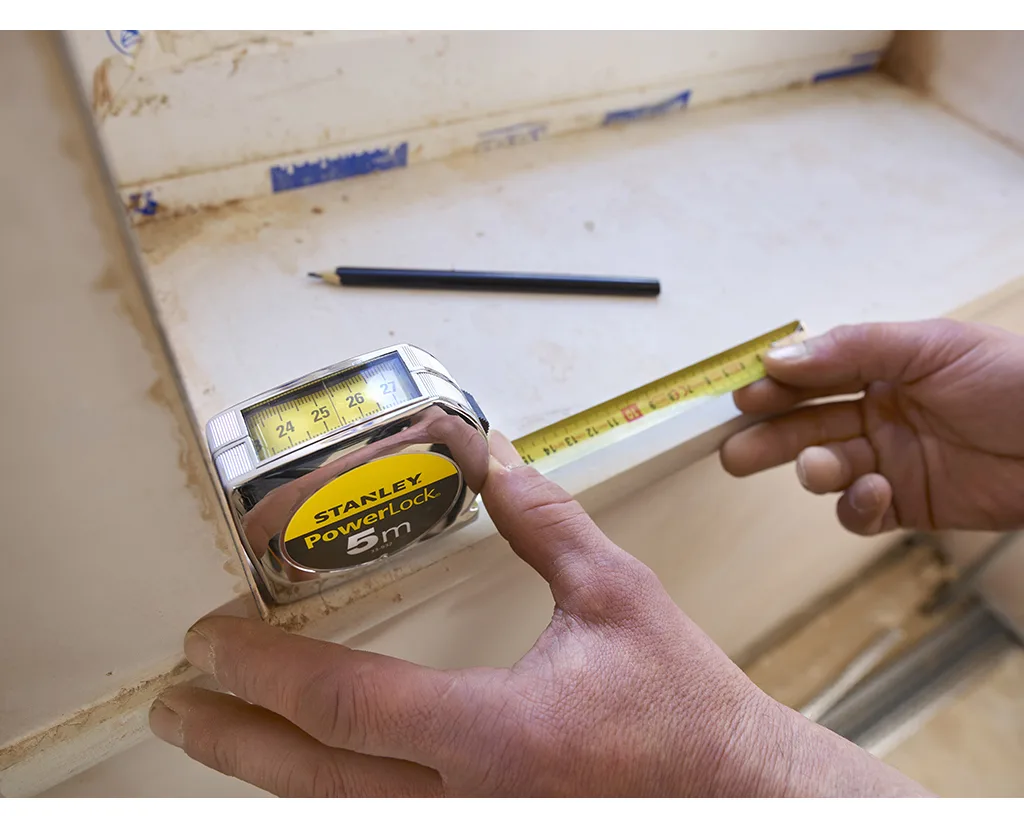 Stanley Bandmaß PowerLock mit Sichtfenster (Kunststoffgehäuse) - 90 mm - 40 mm - 150 mm - 206 g, Ansicht 2