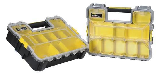 Stanley Profi-Organizer FatMax tiefe Fächer Metallschließen wasserdicht - Kasten für Kleinteile - 446 mm - 357 mm, Ansicht 3