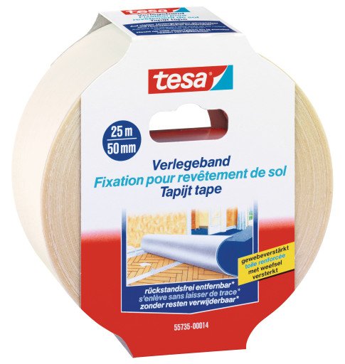Tesa 55735 - Verlegeband entfernbar 25 m x 50 mm