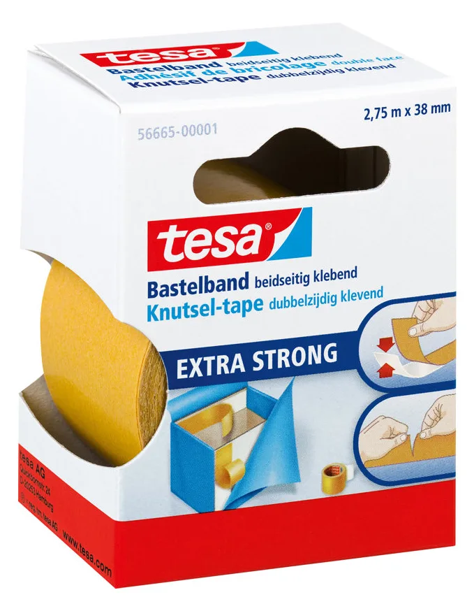 Tesa 56665-00001-01 - Transparent - Monochromatisch - Dauerhaft - 2,75 m - 38 mm - Box, Ansicht 4
