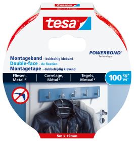 Tesa 77746-00000 - Montageband - Weiß - 0,19 m - Drinnen - Keramiken - Holz - 1 kg/cm von LumaTech