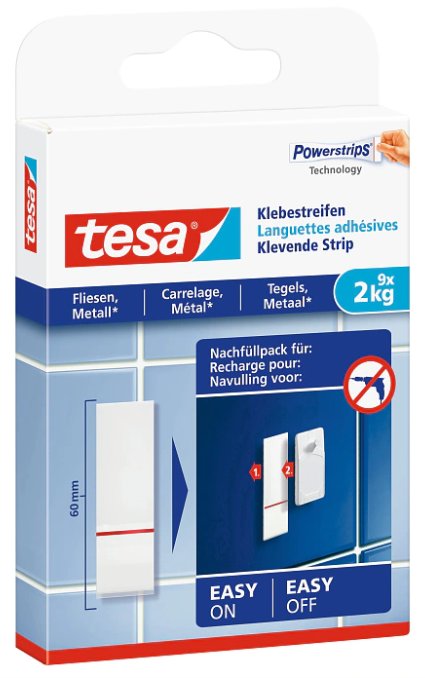 Tesa 77760 - Tape - Weiß - 5 s - Sichtverpackung - 9 Stück(e)