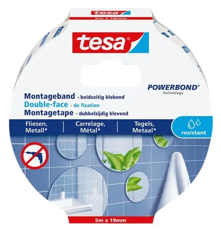 Tesa Powerbond - Doppelseitiges Klebeband - 19 mm x 5 m, Ansicht 2