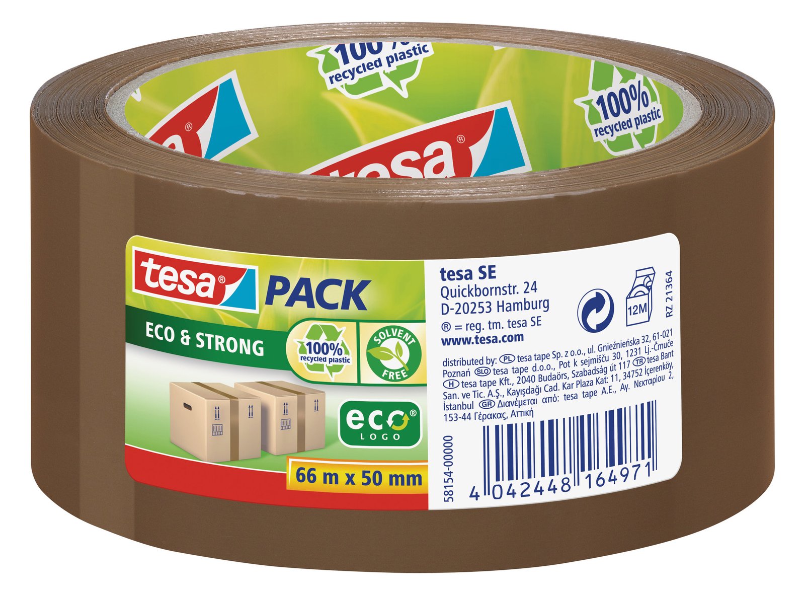 Tesa Tesapack Eco & Strong - Packband - 50 mm x 66 m