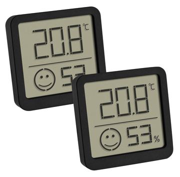 TFA 30.5053.01.02 - Elektronisches Umgebungsthermometer - Indoor - Digital - Schwarz - Kunststoff - Quadratisch von LumaTech
