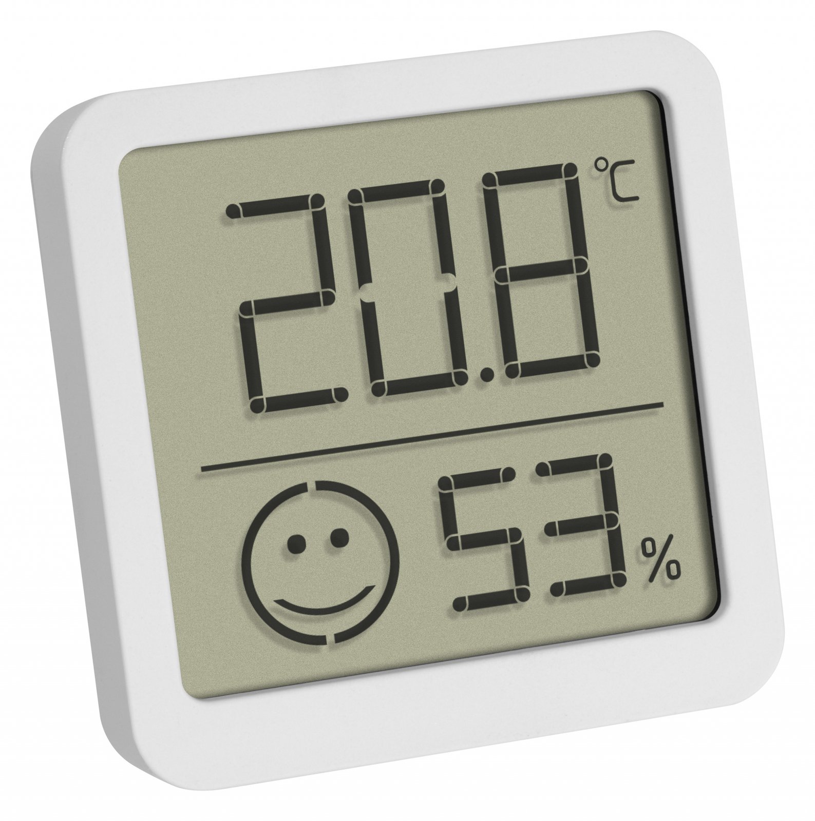 TFA 30.5053.02 - Elektronisches Umgebungsthermometer - Drinnen/Draußen - Digital - Silber - Weiß - Kunststoff - Wand