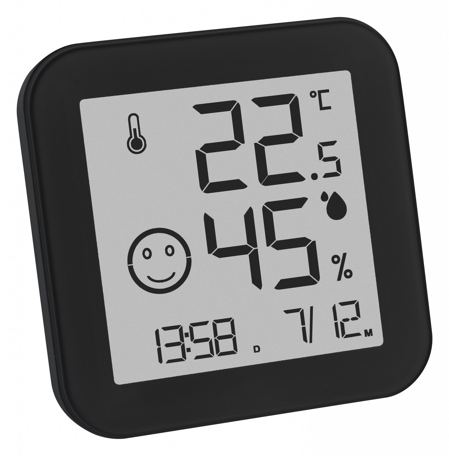TFA 30.5054.01 - Elektronisches Umgebungsthermometer - Indoor - Digital - Schwarz - Weiß - Kunststoff - Wand