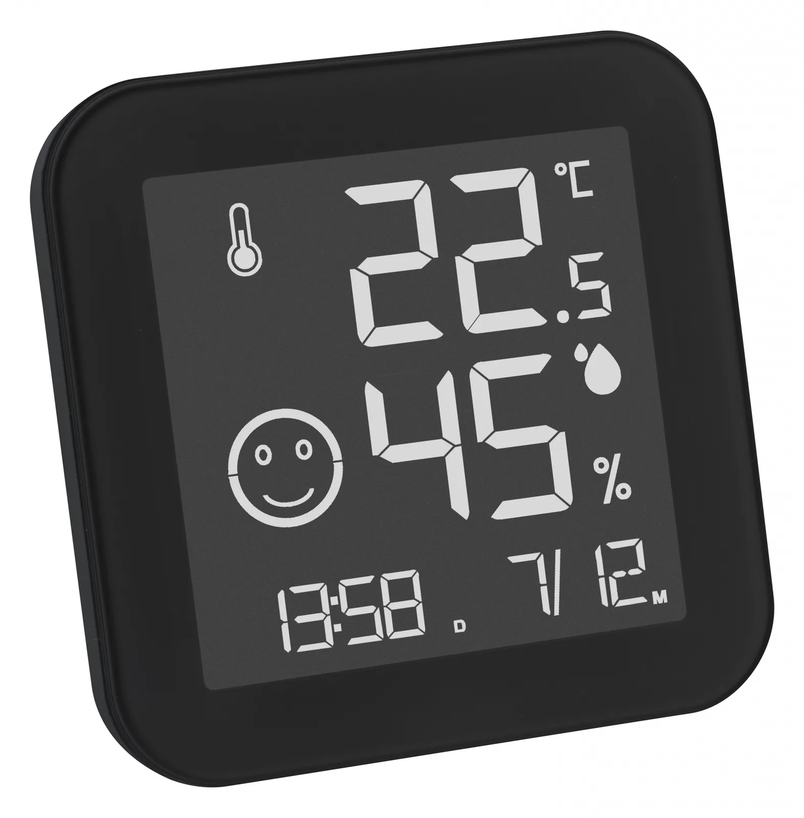 TFA 30.5054.01 - Elektronisches Umgebungsthermometer - Indoor - Digital - Schwarz - Weiß - Kunststoff - Wand, Ansicht 2