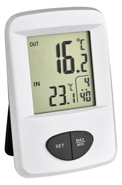 TFA Base - Thermometer - digital - weiß von LumaTech