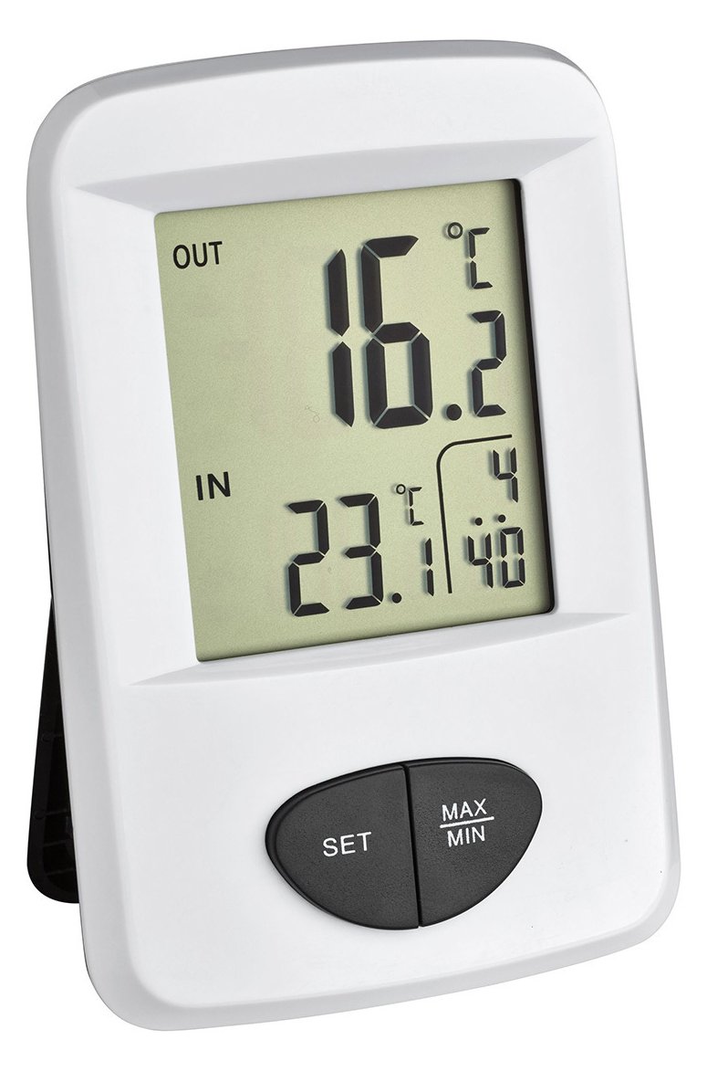 TFA Base - Thermometer - digital - weiß