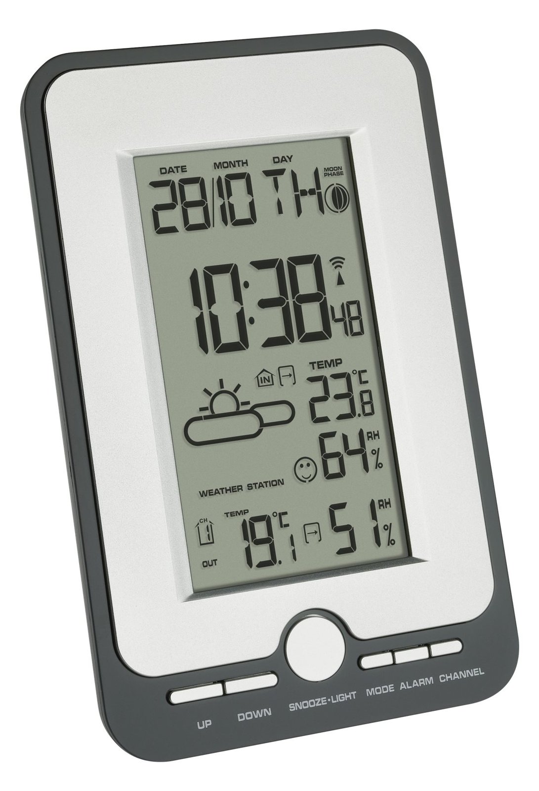 TFA MULTY - Wetterstation - Schwarz, Silber