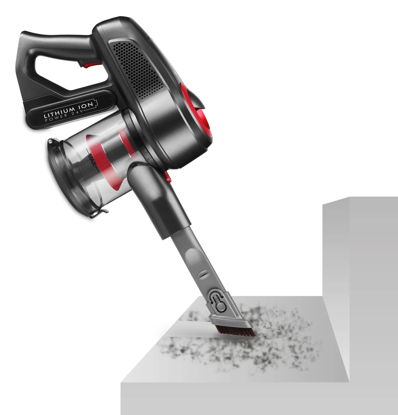 Trisa Quick Clean Professional T9382 - Beutellos - Anthrazit - Rot - 0,5 l - Trocken - Zyklonal - HEPA, Ansicht 2
