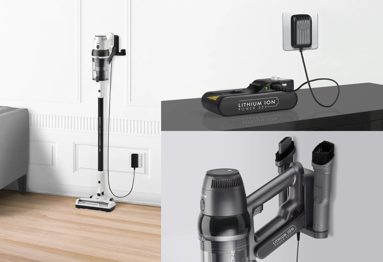 Trisa Quick Clean Professional T9670 - Staubsauger - Stange kurz/Handgerät (2-in-1), Ansicht 4