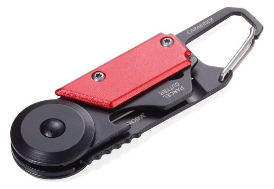 Troika KTL26-RD - Schlüsselkarabinerhaken - Schwarz - Rot - Aluminium - Edelstahl - 50 g - Box - 1 Stück(e)