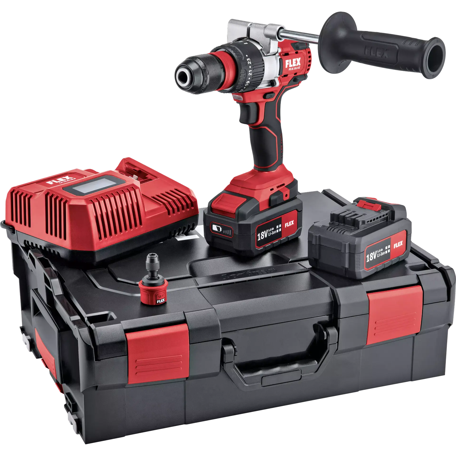 FLEX PD 2G 18.0-EC/5.0 Set Akku-Schlagbohrschrauber 18.0V