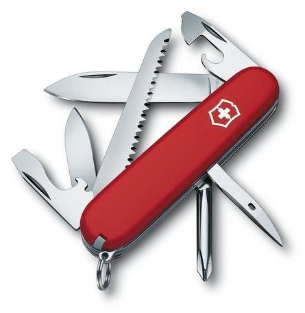 Victorinox Hiker - Multi-Tool-Messer - ABS Synthetik - Rot - 13 Werkzeug - 9,1 cm - 26 mm
