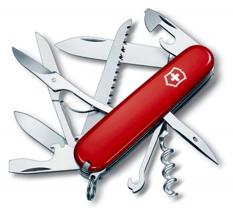 Victorinox Huntsman - Gleitgelenk-Messer - Multi-Tool-Messer - Edelstahl - Rot - 15 Werkzeug - 9,1 cm