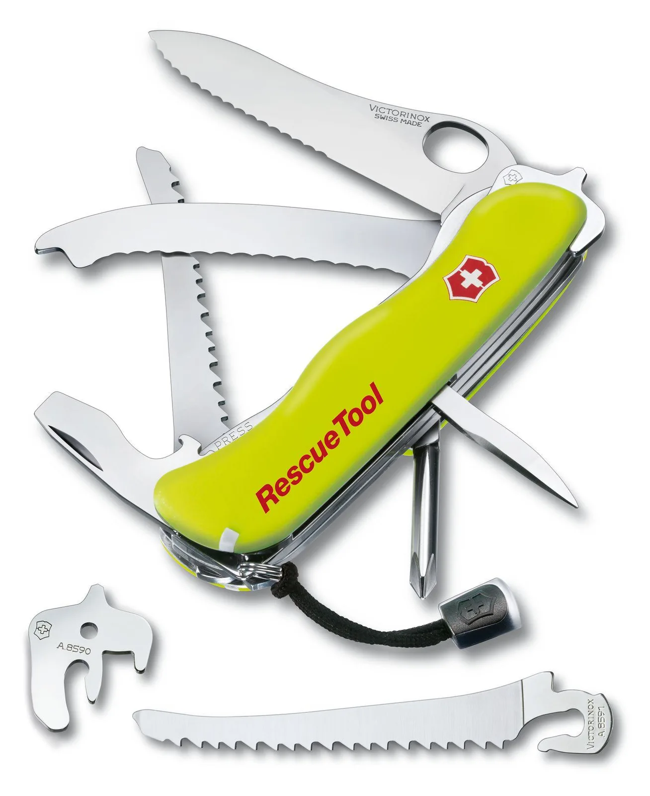 Victorinox RescueTool One Hand - Messer mit Feststellklinge - Multi-Tool-Messer - 21 mm - 170 g, Ansicht 3
