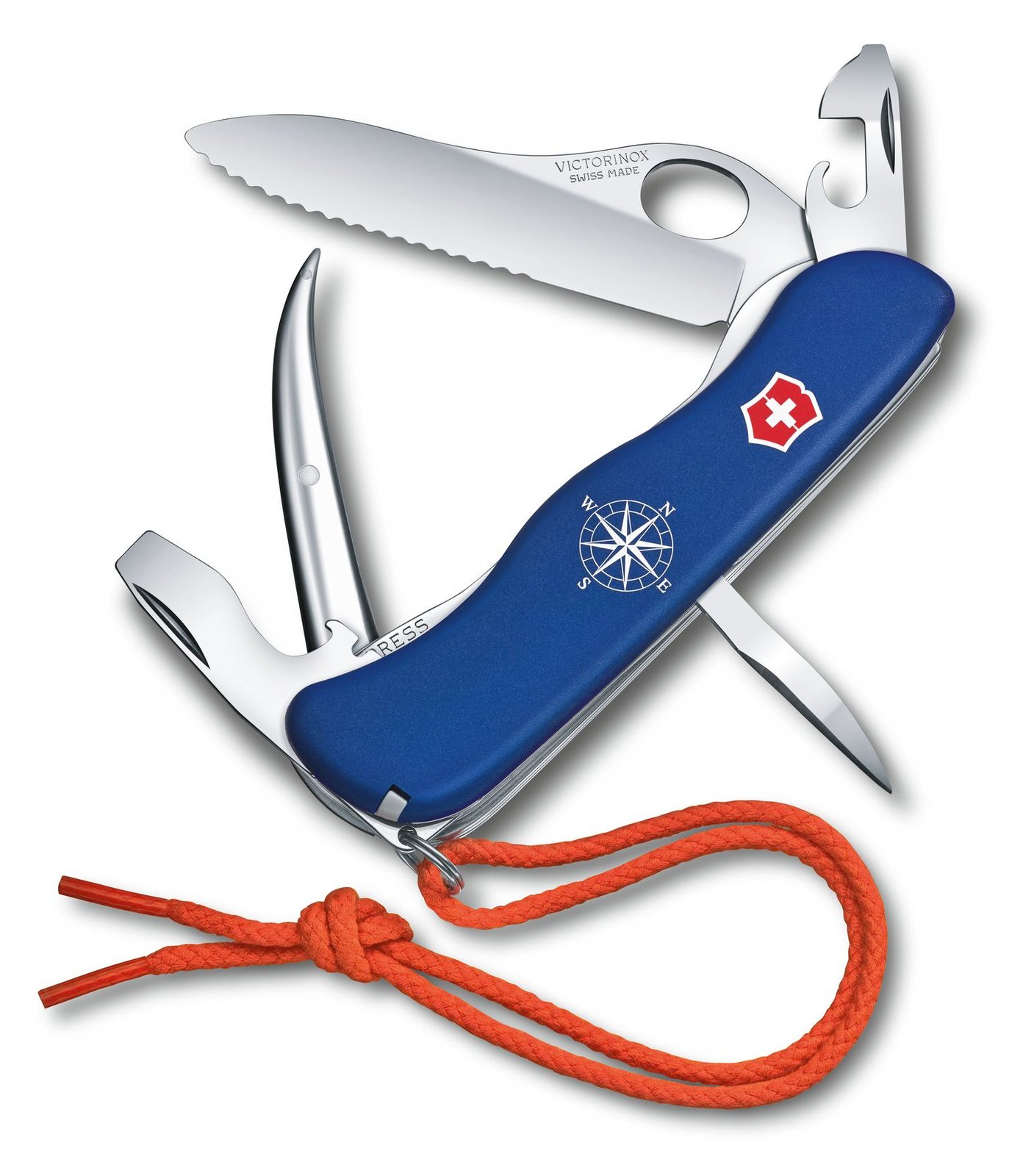 Victorinox Skipper Pro - Messer mit Feststellklinge - Multi-Tool-Messer - Clippunkt - Polyamid - Blau - 12 Werkzeug