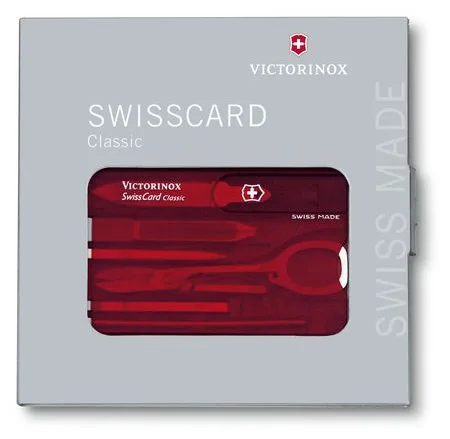 Victorinox SwissCard Classic - Rot - Transparent - ABS Synthetik - 82 mm - 4,5 mm - 26 g, Ansicht 2