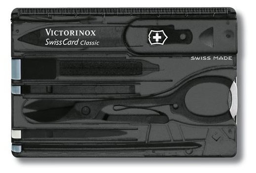 Victorinox SwissCard Classic - Schwarz - Transparent - ABS Synthetik - 82 mm - 4,5 mm - 26 g