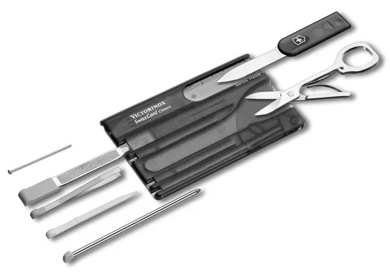 Victorinox SwissCard Classic - Schwarz - Transparent - ABS Synthetik - 82 mm - 4,5 mm - 26 g, Ansicht 2