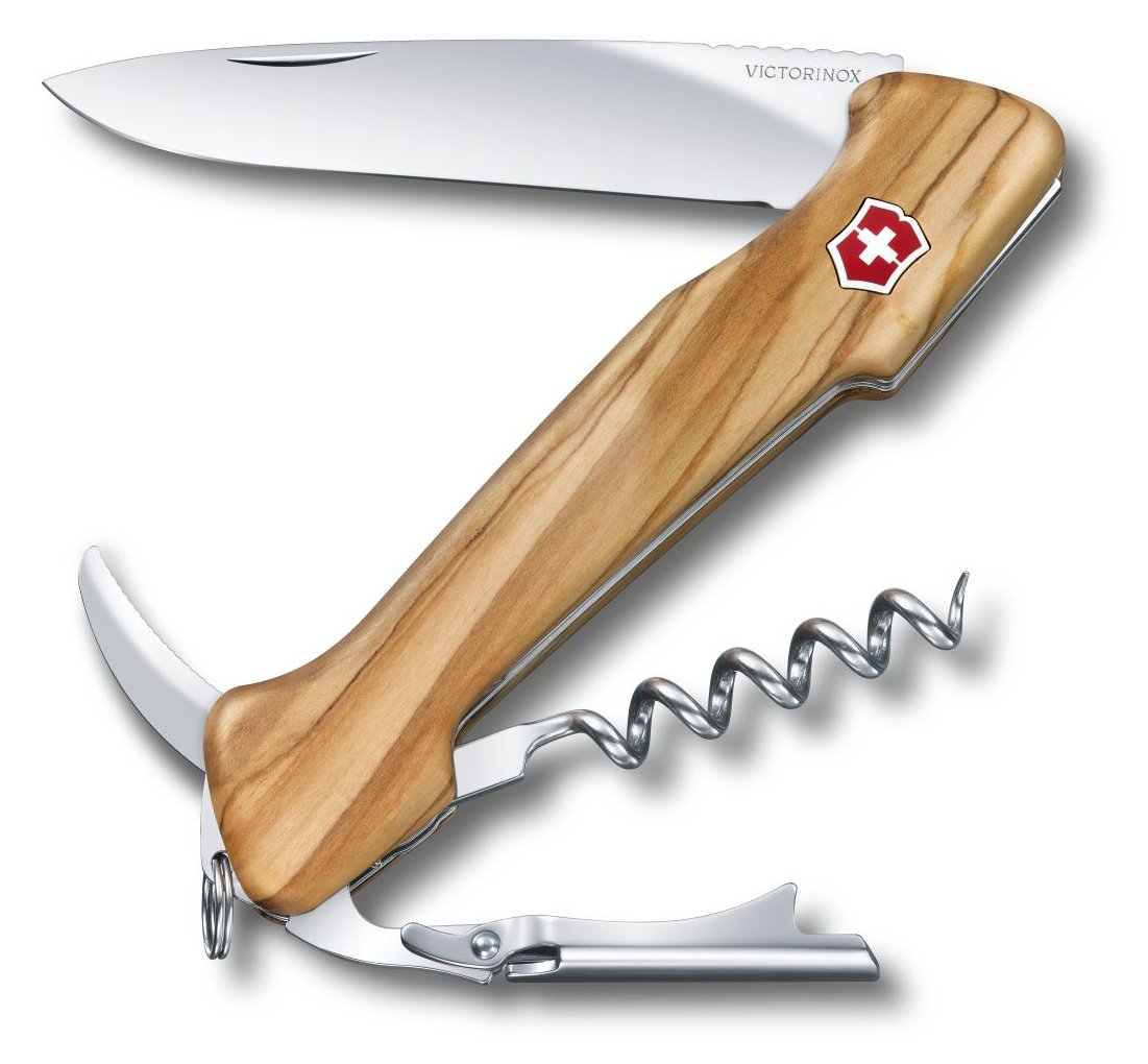 Victorinox Wine Master - Messer mit Feststellklinge - Multi-Tool-Messer - Clippunkt - Holz - Silber - 6 Werkzeug
