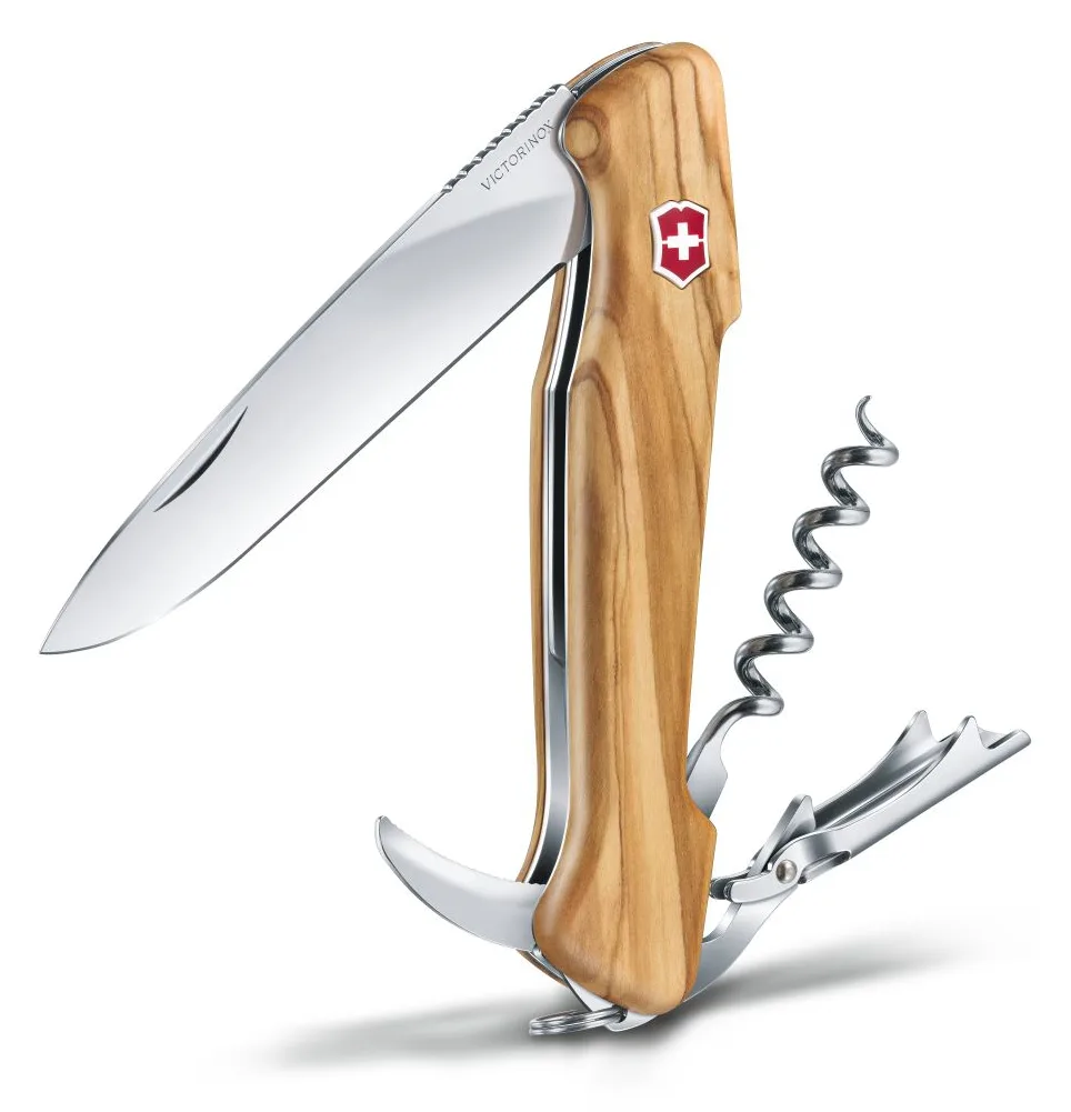 Victorinox Wine Master - Messer mit Feststellklinge - Multi-Tool-Messer - Clippunkt - Holz - Silber - 6 Werkzeug, Ansicht 2
