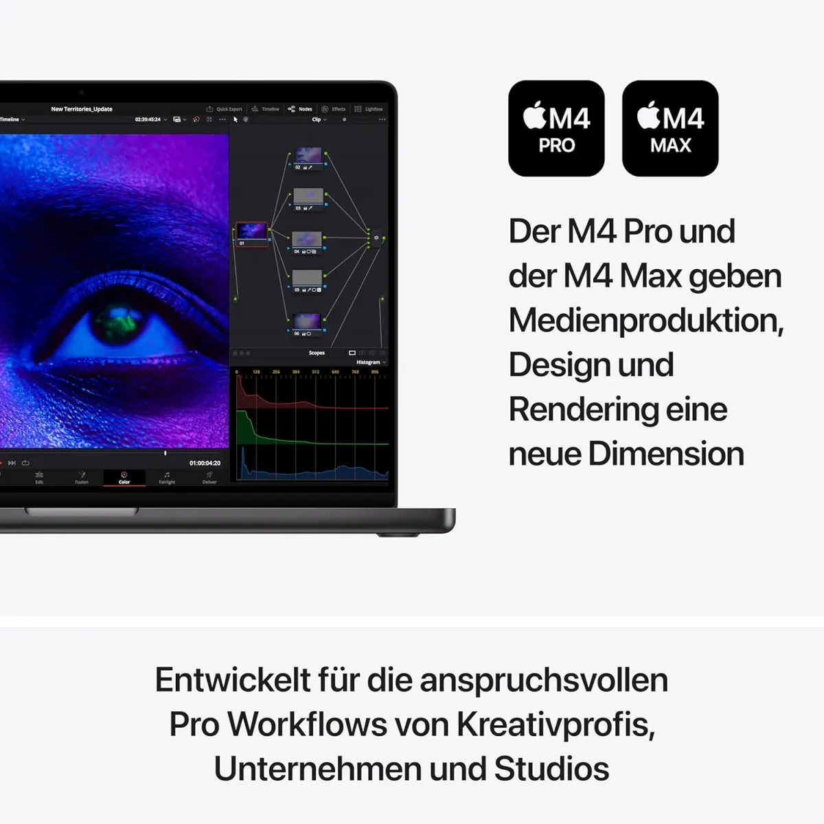Apple 2024 MacBook Pro Laptop mit M4 Max Chip mit 14-Core CPU und 32-Core GPU: 16,2" Liquid Retina XDR Display, 36 GB gemeinsamer Arbeitsspeicher, 1 TB SSD Speicher; Space Schwarz — Bild 3