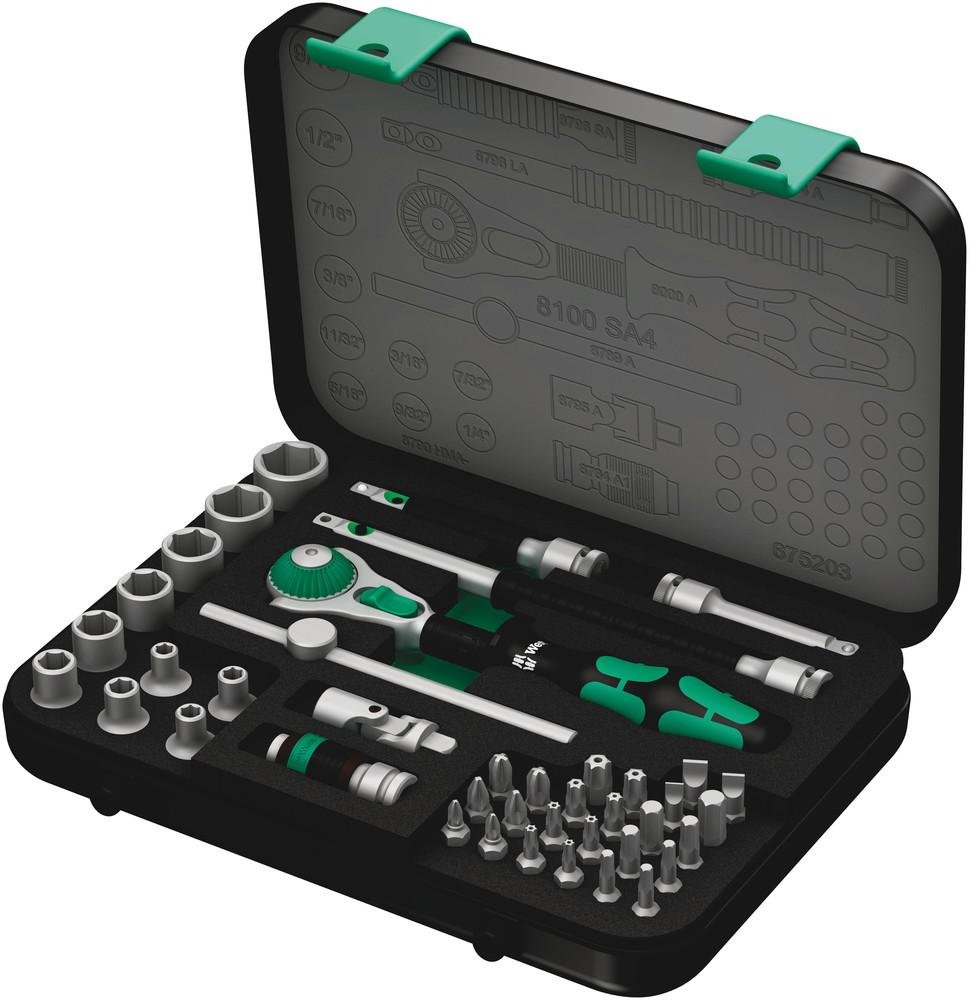 Wera 05003535001 - Steckschlüssel-Satz - 1/4" - Imperial - 1 Kopf - 1/2,1/4,3/16,3/8,5/16,7/16,7/32,9/16,9/32,11/32"