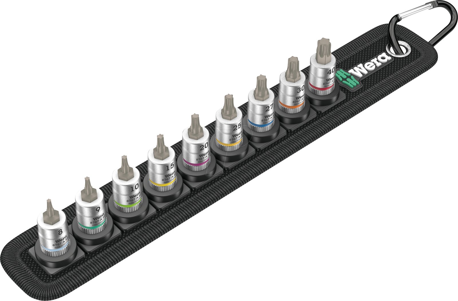 Wera 05003882001 - Steckschlüssel-Satz - 1/4" - Metrisch - 9 Kopf/Köpfe - 40,8,9,10,15,20,25,27,30 mm