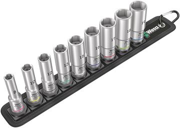 Wera 05004545001 - Steckschlüssel-Satz - 3/8" - Metrisch - 9 Kopf/Köpfe - 8,10,12,13,15,16,17,18,19 mm - 320 mm von LumaTech
