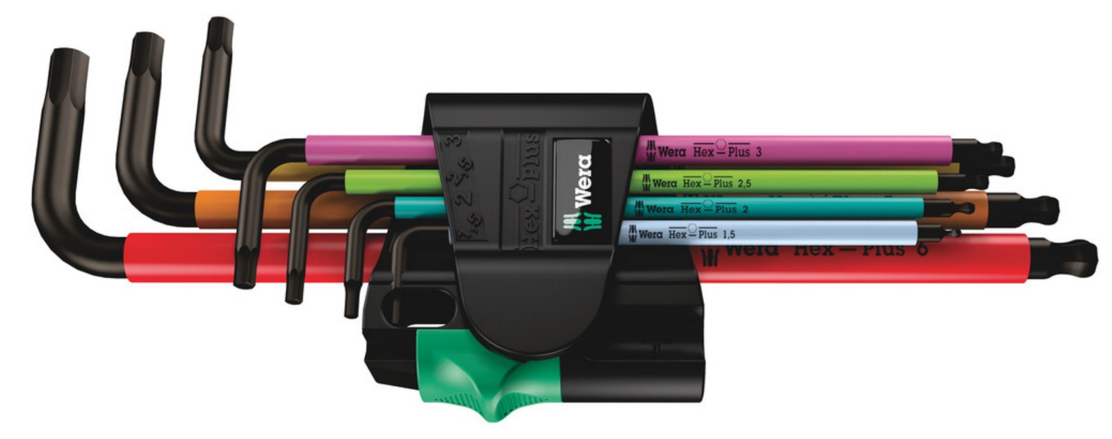 Wera 05022534001 - L-förmiger Inbusschlüssel-Satz - Metrisch - 7 Stück(e) - 1.5,2,2.5,3,4,5,6 mm - 25 mm - 76 mm