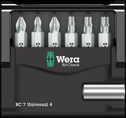 Wera 05135810001 - 6 Stück(e) - Phillips - PZ 1 - PZ 2 - 1x 1/4"x50 mm 1x PZ 1x25 mm 1x PZ 2x25 mm 1x PH 2x25 mm,…, Ansicht 2