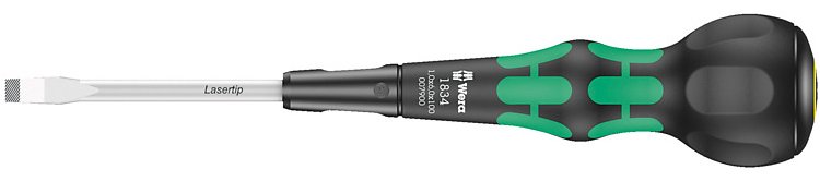 Wera 1834 Kraftform Ball-Grip Schlitz-Dreher 1.0x6.0x150