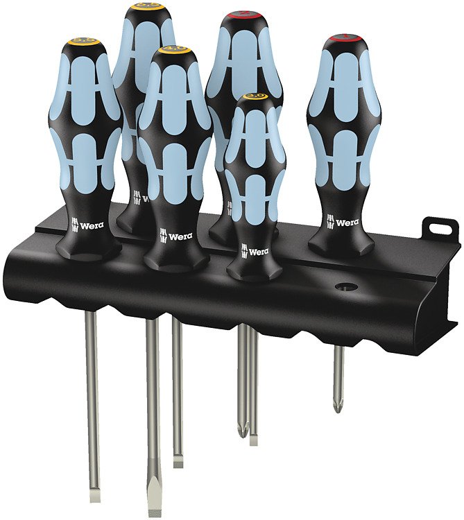 Wera 3334/6 Screwdriver set - Schwarz/Blau - Schwarz