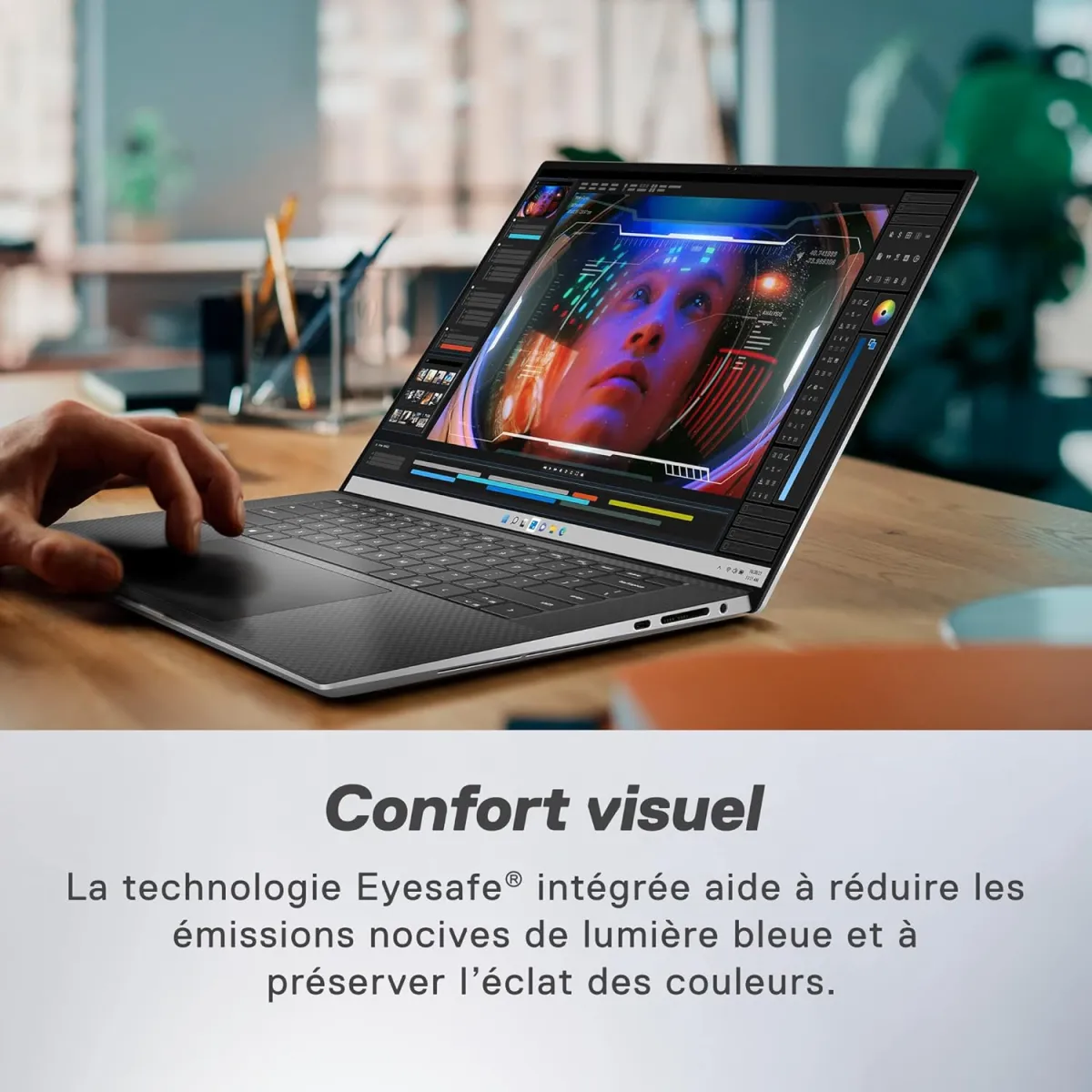 Dell XPS 15 9530 Laptop 15,6 Zoll OLED 3,5 K Touchscreen, Prozessor Intel Evo Core i7-13700H, NVIDIA GeForce RTX 4060 8 GB, RAM 16 GB, SSD 1 TB, Windows 11 Home, Tastatur mit Hintergrundbeleuchtung — Bild 4