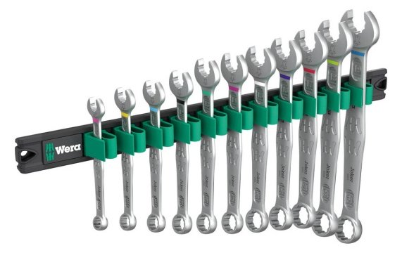 Wera 9640 Magnetleiste 6003 Joker 1 Ringmaulschlüssel-Satz