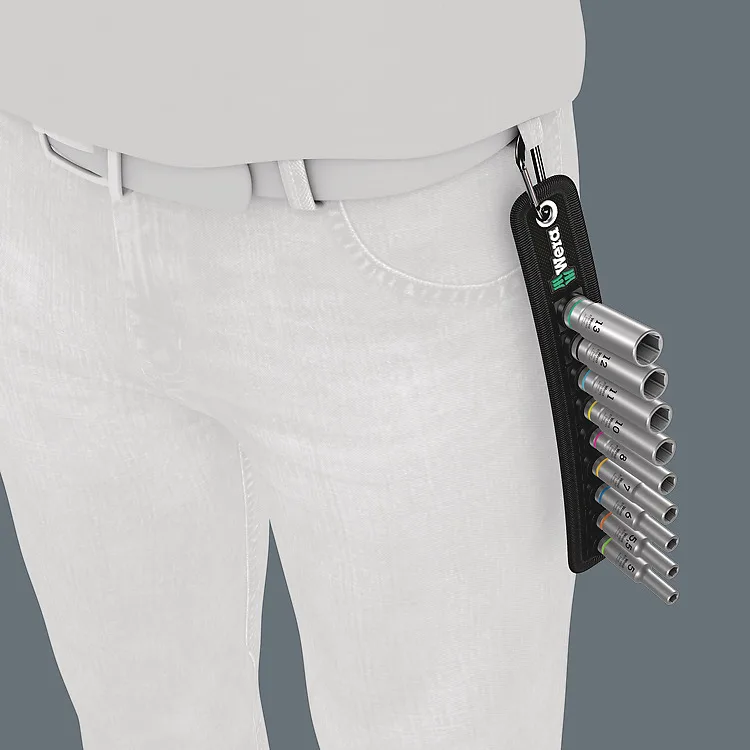 Wera Belt A Deep 1 - Knarre - 9 Stücke - 1/4", Ansicht 4