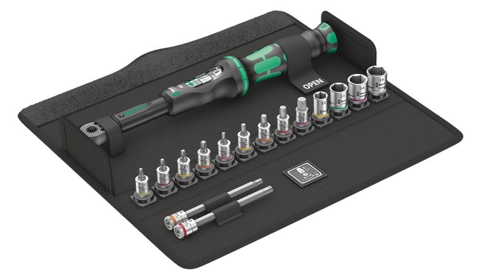Wera Bicycle Set Torque 1 - Drehmomentschlüssel mit Ratschenfunktion und Bit- sowie Steckschlüsselsatz