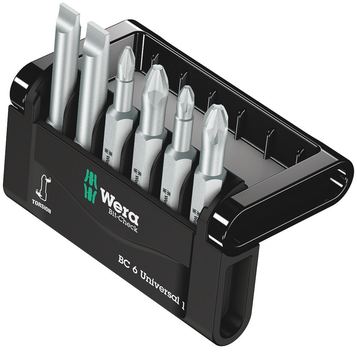 Wera Bit-Check - 6 Stück(e) - Phillips - Pozidriv - Schlitz - PH 1,PH 2 - PZ 1,PZ 2 von LumaTech